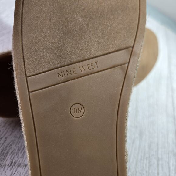 NINE WEST Womens Sandals Hamden Spadrille Criss Cross Multicolor Size 10M Boho - Picture 6 of 6